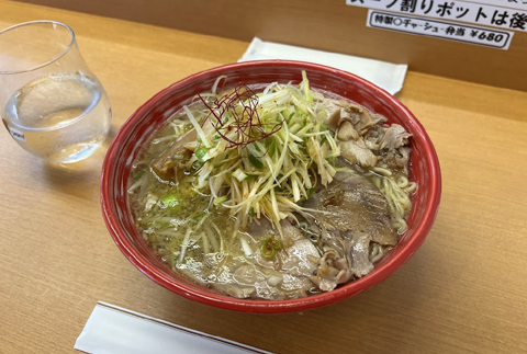 ネギ塩ラーメン（ララみなと亭）