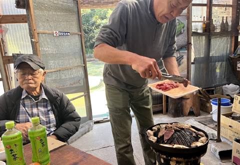 風の道ガレージ忘年会